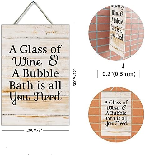 Decorative Wood Sign Farmhouse Rustic Wall Art 8x12 Inch