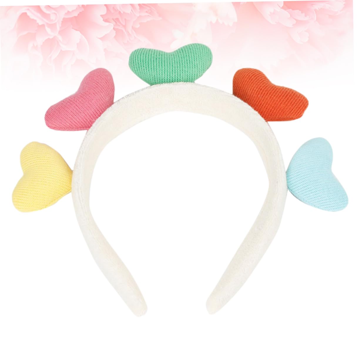 GALPADA Heart-Shaped Hairband Plush Headband for Women