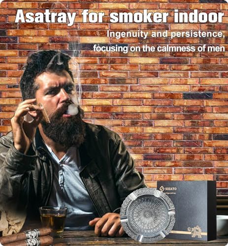 SOZATO Vintage Luxury Cigar Ashtray Holder