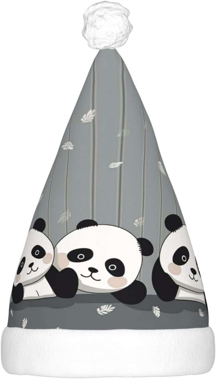 Kururi Light Up Plaid Santa Hat for Adults