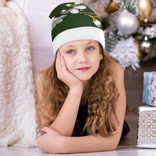 Santa Hat Plush Christmas Headwear for Adults