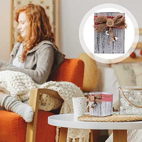 Vintage Wooden Christmas Candle Holder