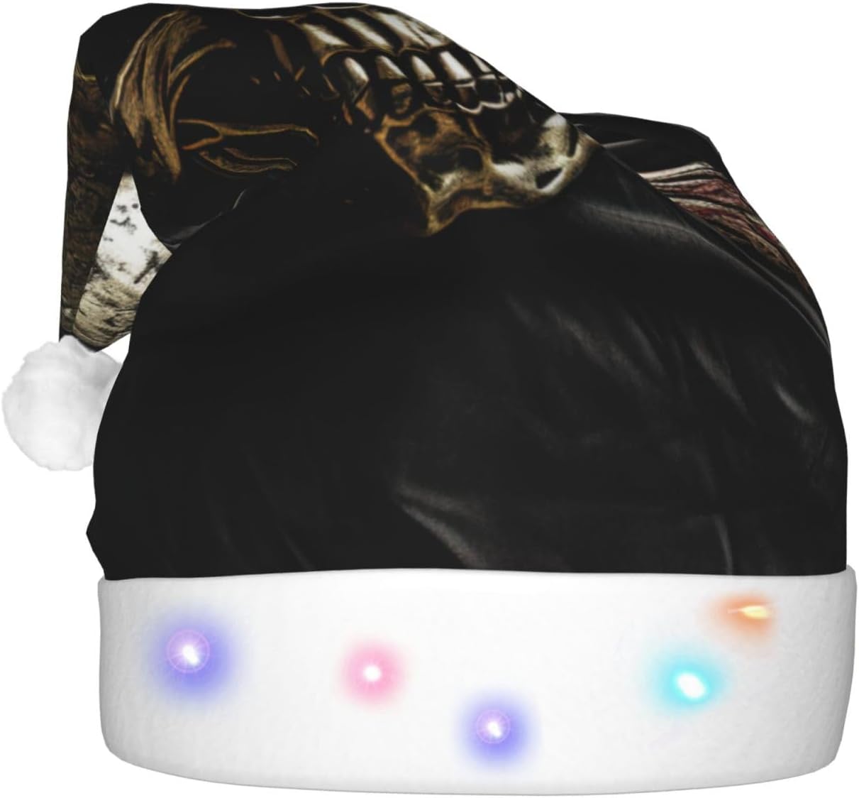 QINZHENG LED Pirate Flag Santa Hat for Christmas Party
