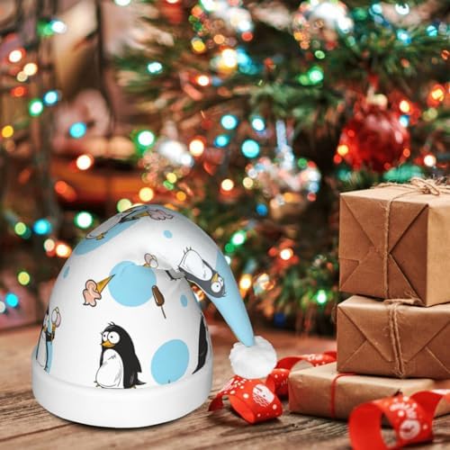 Penguin Balloon Snowflake Christmas Santa Hat Plush Light Up for Adult