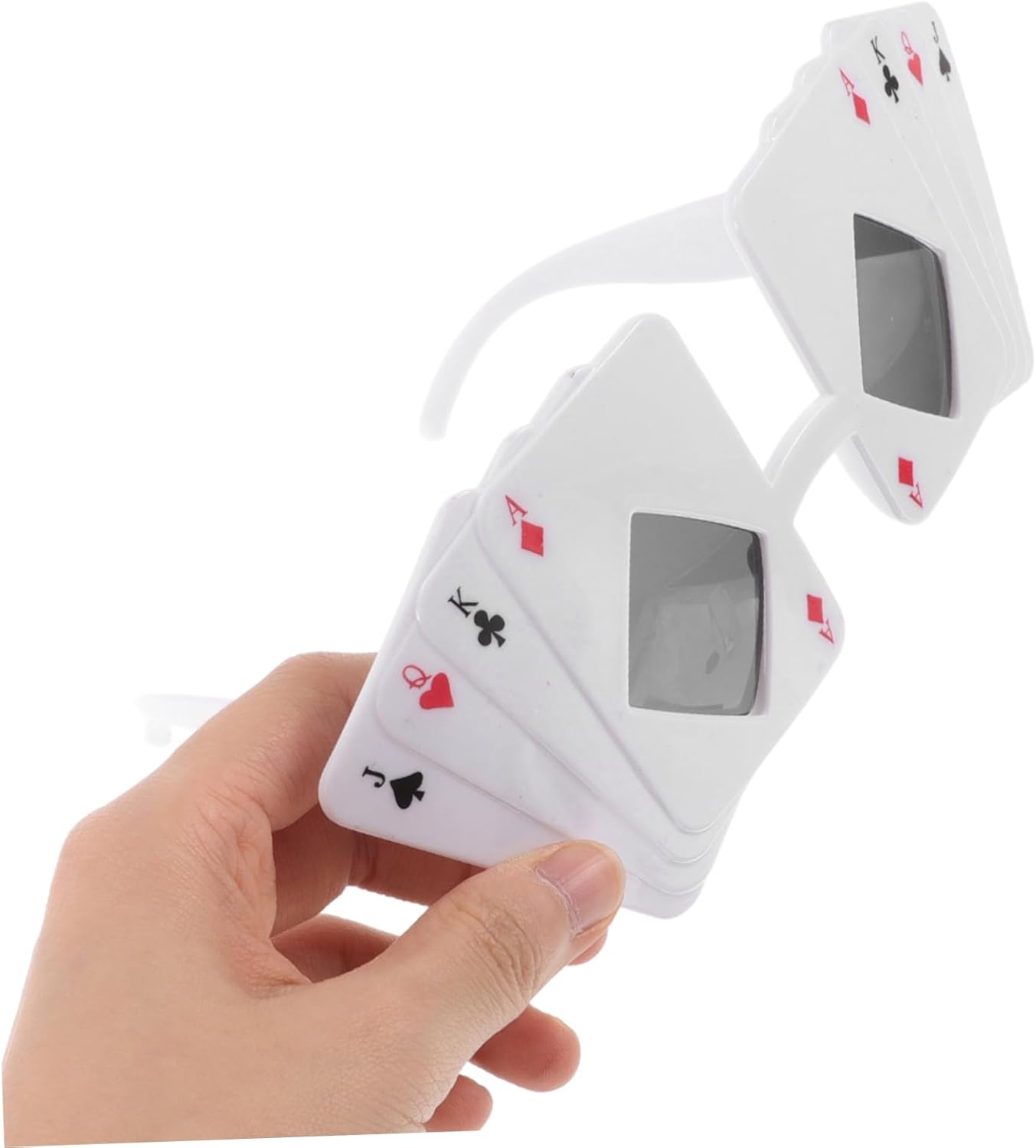 2pcs Poker Themed Sunglasses for Party Fun