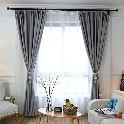 4 Pack Rustic Curtain Tiebacks in Grey