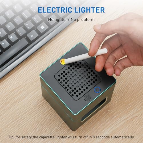 VANSU Green Air Smart Smokeless Ashtray with Lighter