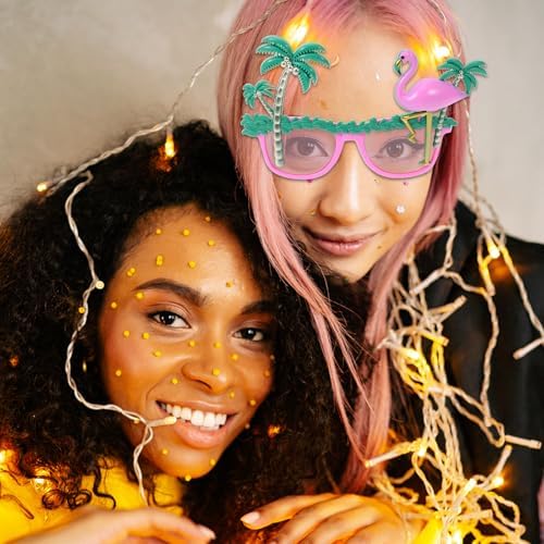 Flamingo Themed Party Sunglasses with Novelty Design