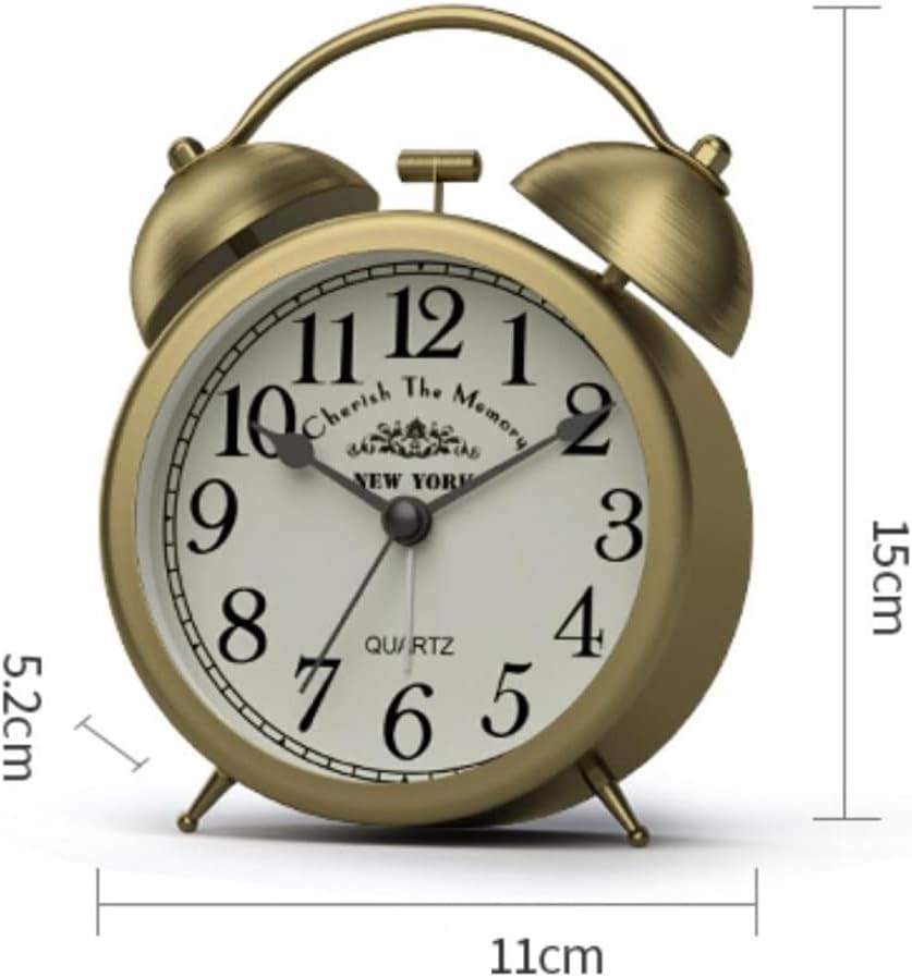 Double Bell Alarm Clock Loud and Clear with Night Light