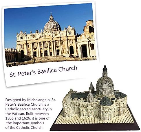 St Peters Basilica Resin Statue Home Decor Sculpture