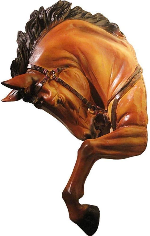 CIRCIR Horse Head Decorative Statue Wall Sculpture