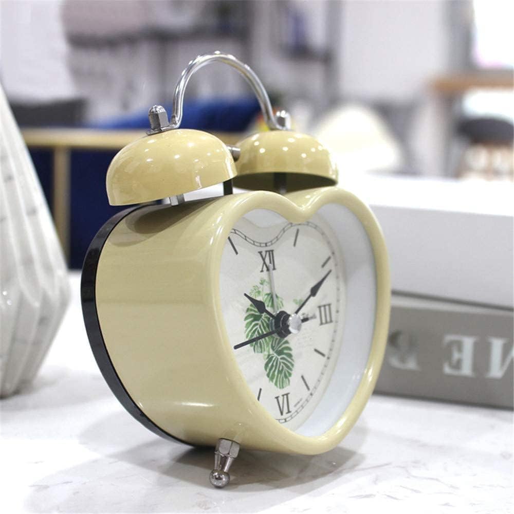 Metal Silent Alarm Clock with Night Light