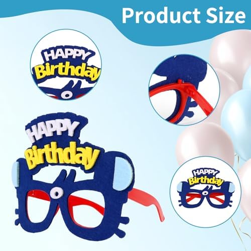 ANBALA 9 Pack Birthday Glasses with Funny Designs