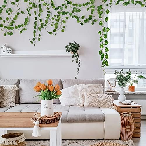 Cqure 14 Pack 98 Ft Artificial Ivy Garland