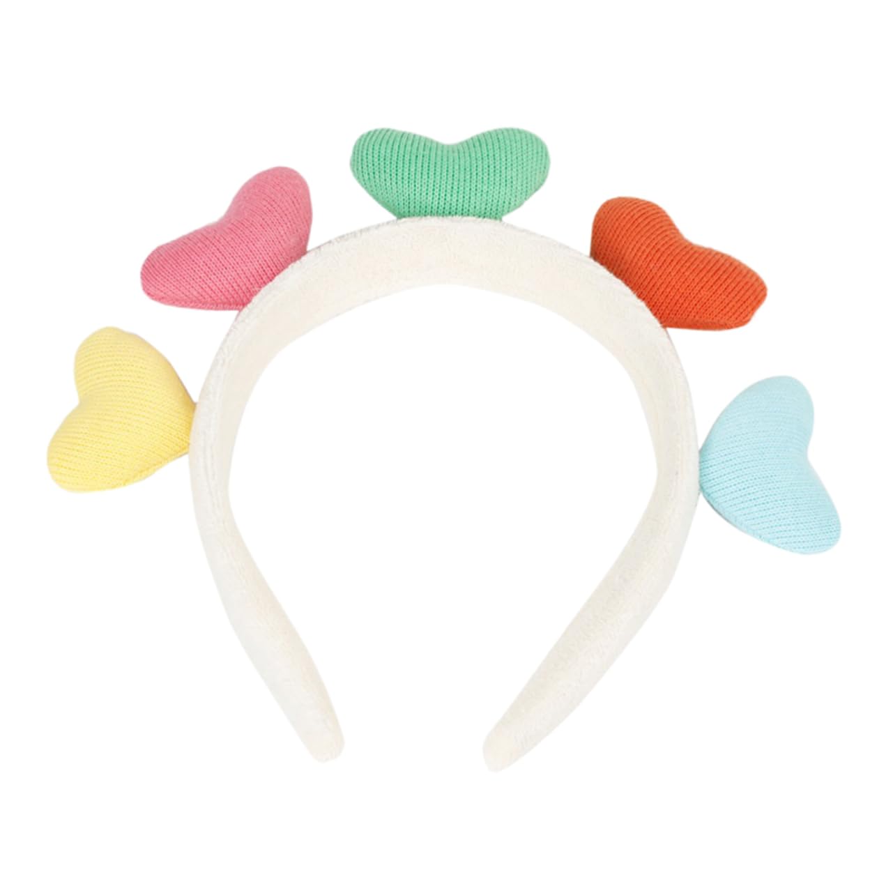 GALPADA Heart-Shaped Hairband Plush Headband for Women