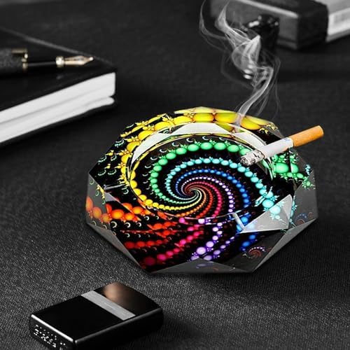 Durable Cigar Ashtray with Circle Design