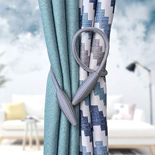 NICEEC 4 Pack Crystal Curtain Holdbacks No Drill Installation