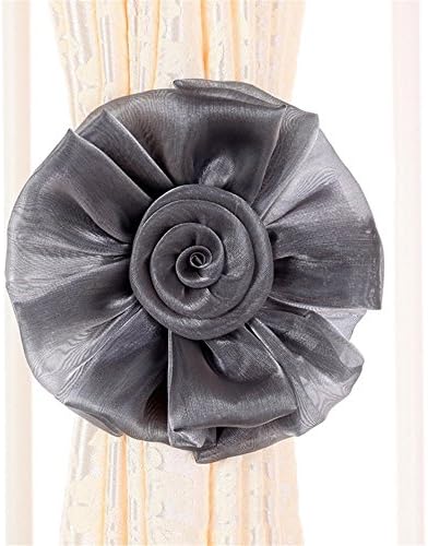 Turbokey Gray Curtain Tiebacks 1 Pair Holdbacks