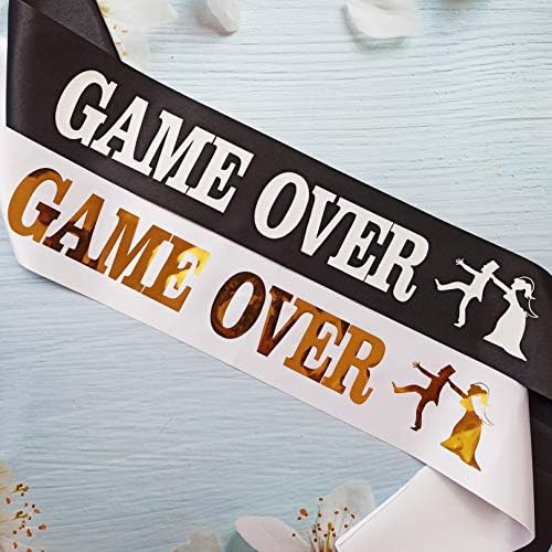 Game Over Bachelor Party Groom Sash for Gamers