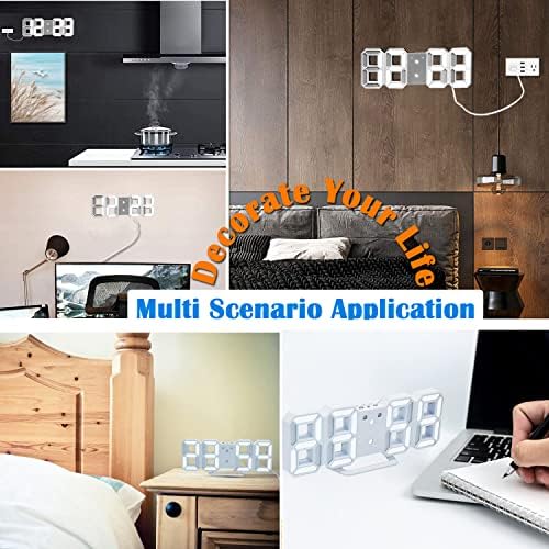 Digital Alarm Clock with 3 Brightness Levels and 1224Hr Display