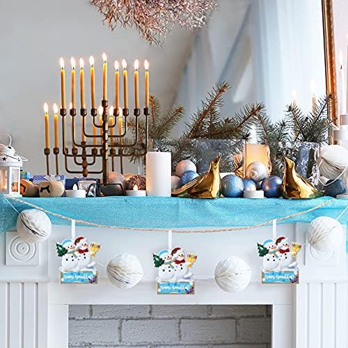 Jetec Hanukkah Snowman Christmas Tree Ornament