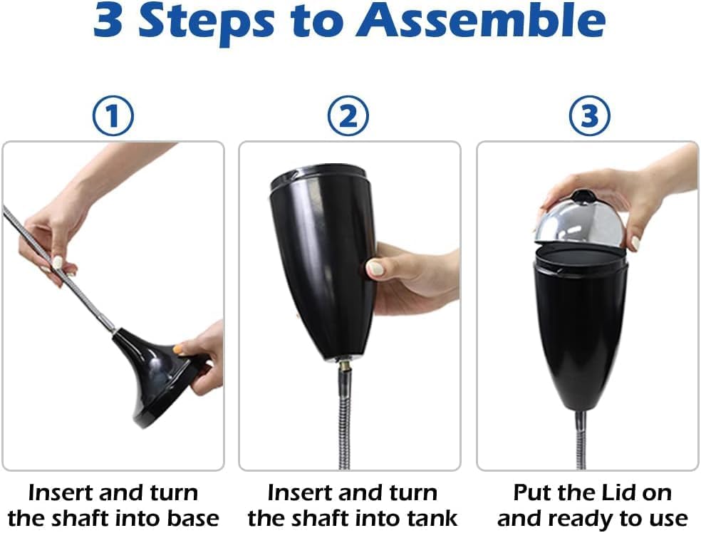 Adjustable Windproof Ashtray with Lid for Outdoor Use