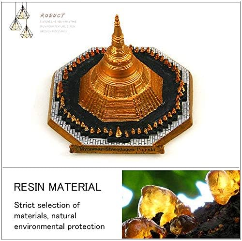 Shwedagon Pagoda Resin Statue Miniature Home Decor