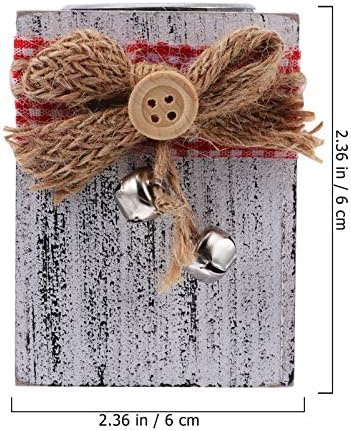 Vintage Wooden Christmas Candle Holder