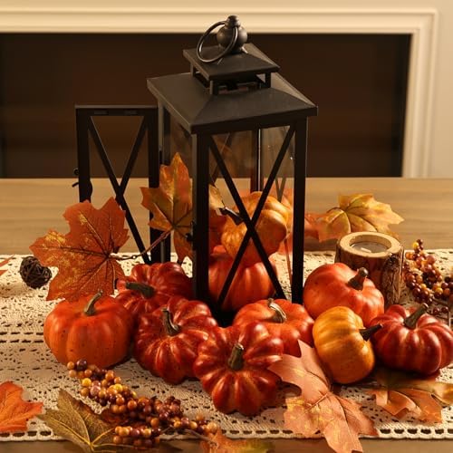 Realistic Mini Pumpkin Decor 16PCS for Fall