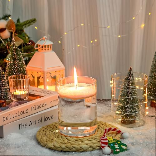 5 Inch Clear Cylinder Vases Set 12pcs for Centerpieces