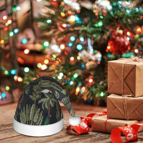 Watercolour Cactus Print Christmas Santa Hat Small Size