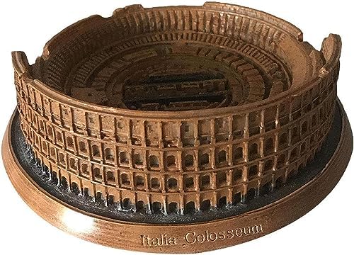 Rome Colosseum Resin Statue Decor Sculpture Brown