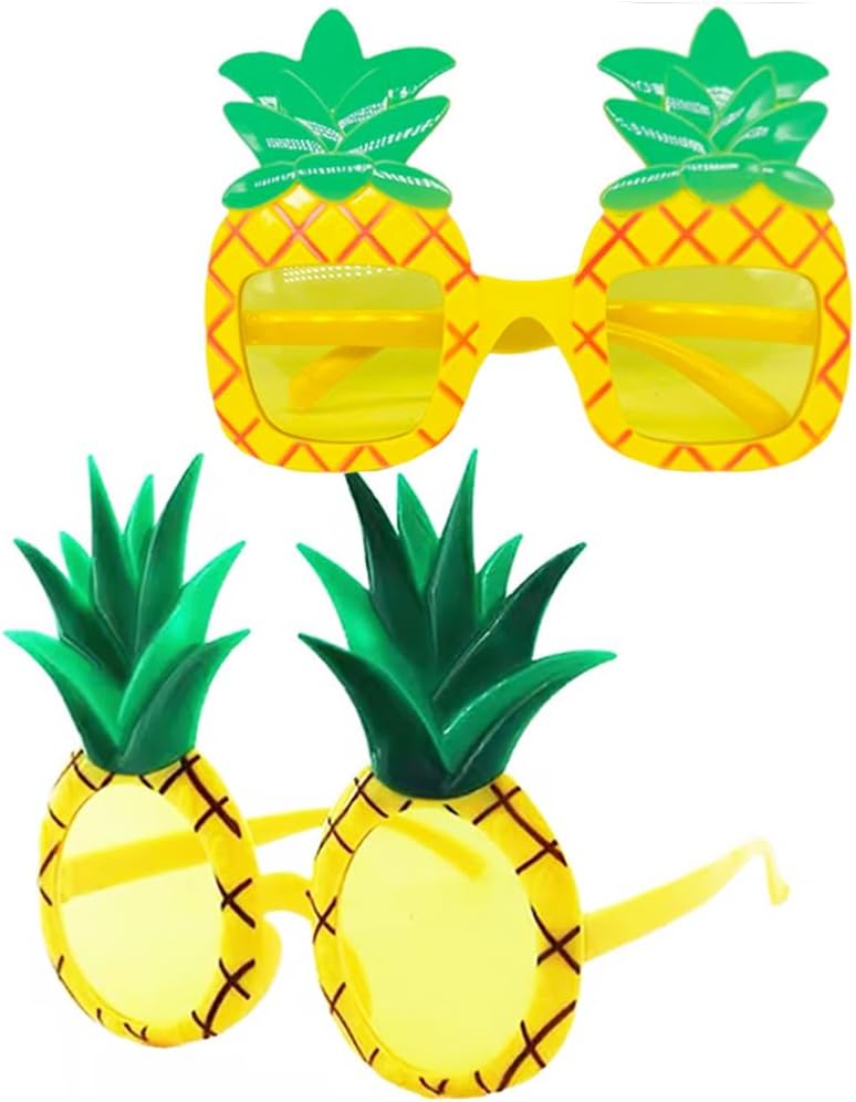 2 Pcs Pineapple Sunglasses for Summer Parties