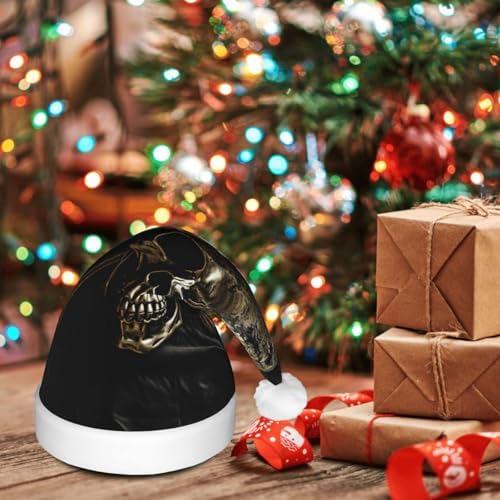 QINZHENG LED Pirate Flag Santa Hat for Christmas Party