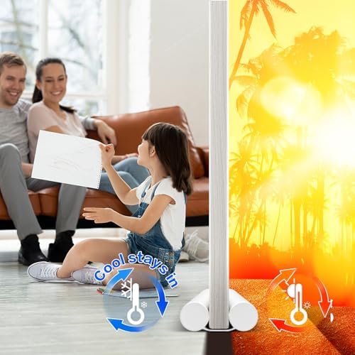 MAXTID 30 Inch Door Draft Stopper Black Large Foam