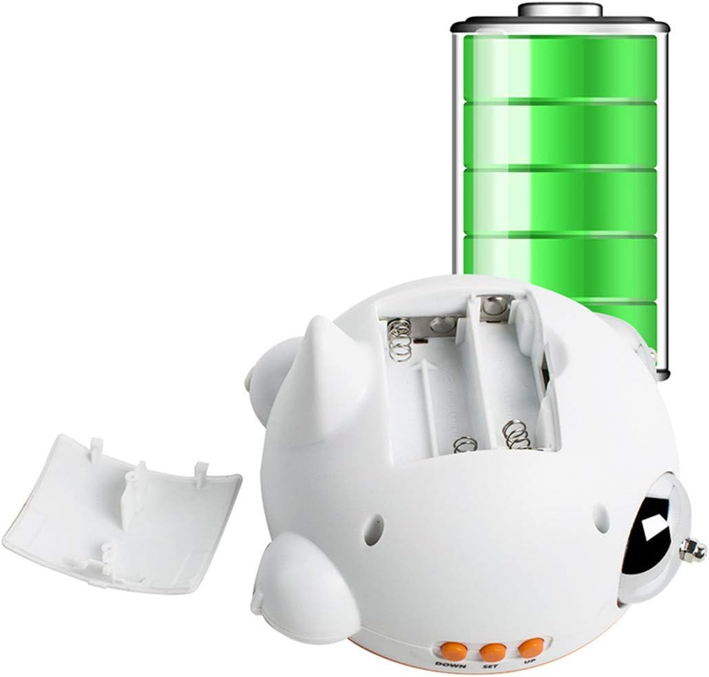 SweetMmj Mechanical Double Bell Alarm Clock with 4-in-1 Display