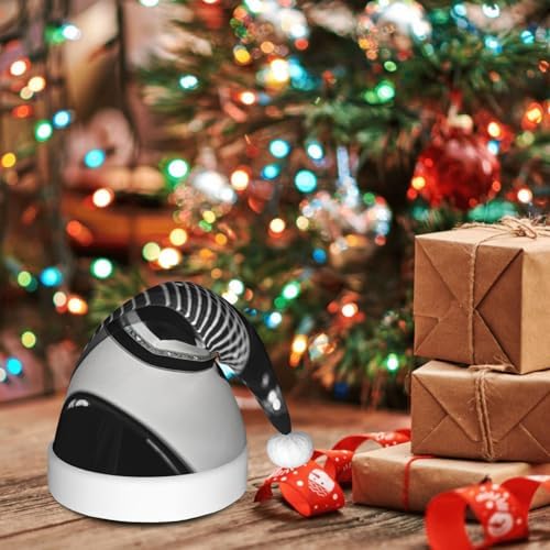 QINZHENG Guitar Santa Hat Personalized Christmas Gift for Women