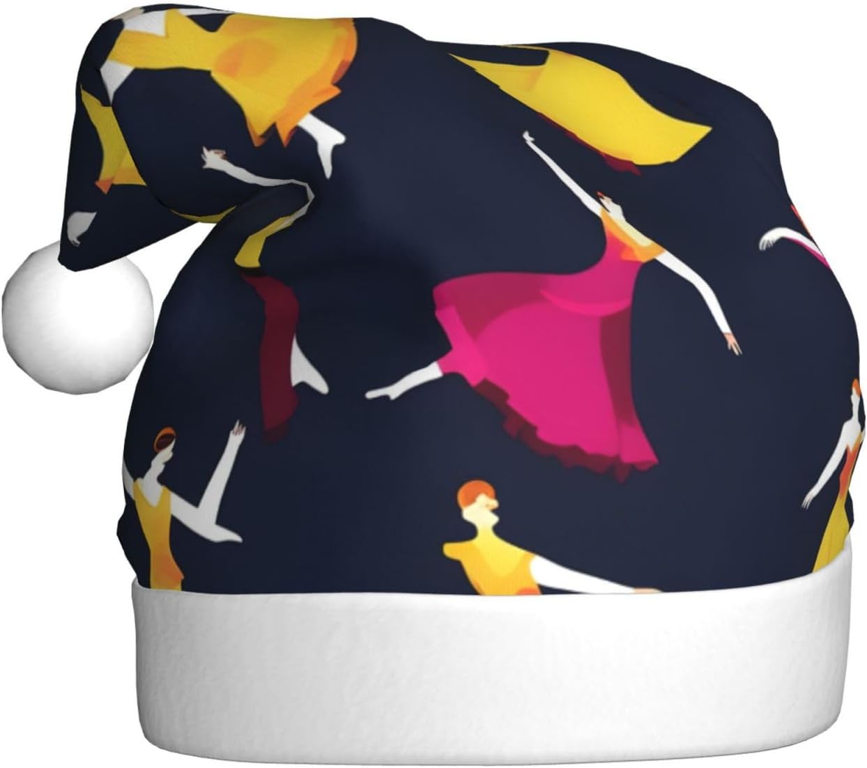 QINZHENG Ballroom Dance Santa Hat Christmas Decoration for Women