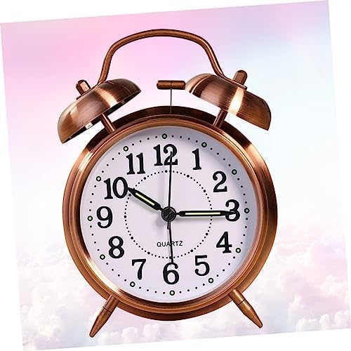 Vaguelly Classic Double Bells Alarm Clock with Luminous Display