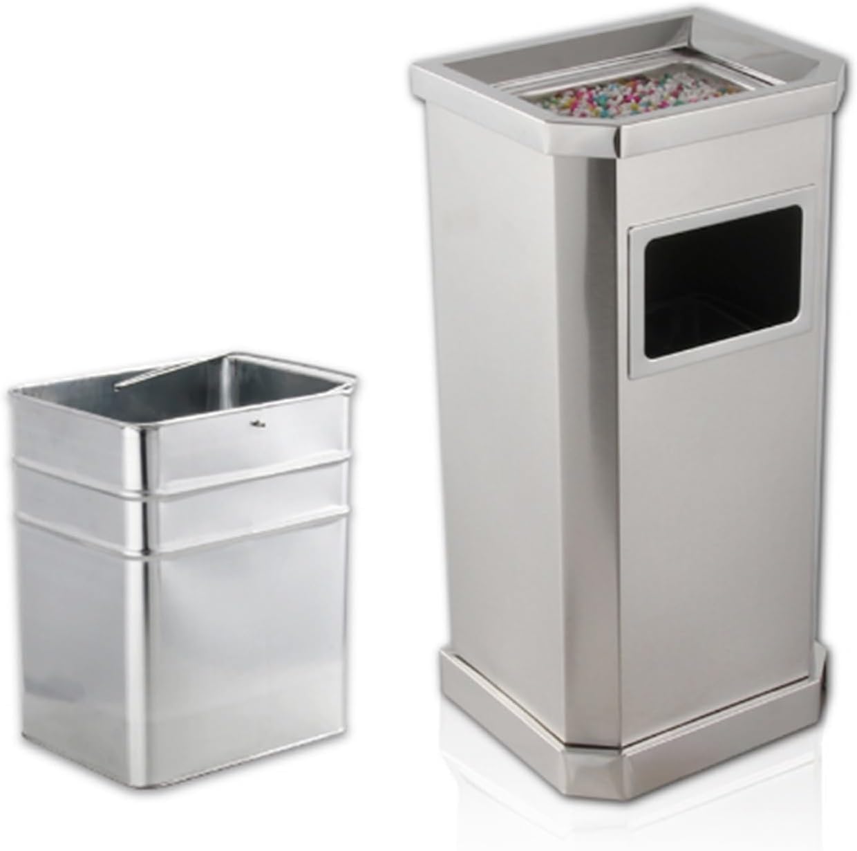 AZENHUA Standing Stainless Steel Ashtray