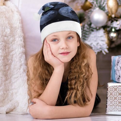 Santa Hat Blueberry Christmas Headwear for Adults
