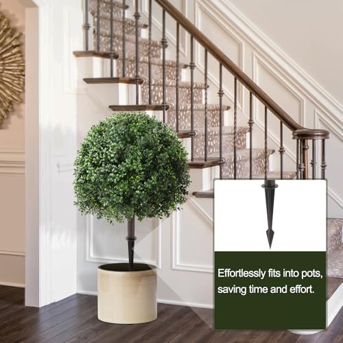 26 Boxwood Topiary Balls Artificial Set of 2