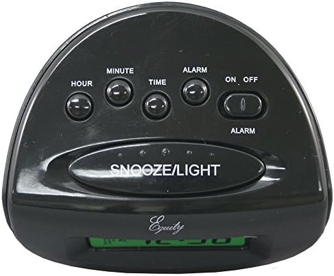 Equity by La Crosse Snooze Alarm Clock Black