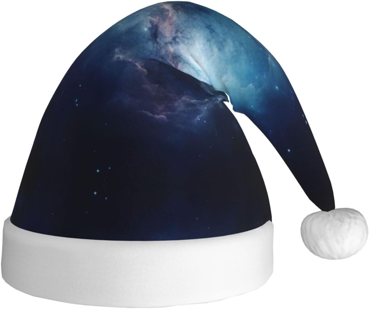 Galaxy Print Christmas Santa Hat for Adults and Parties