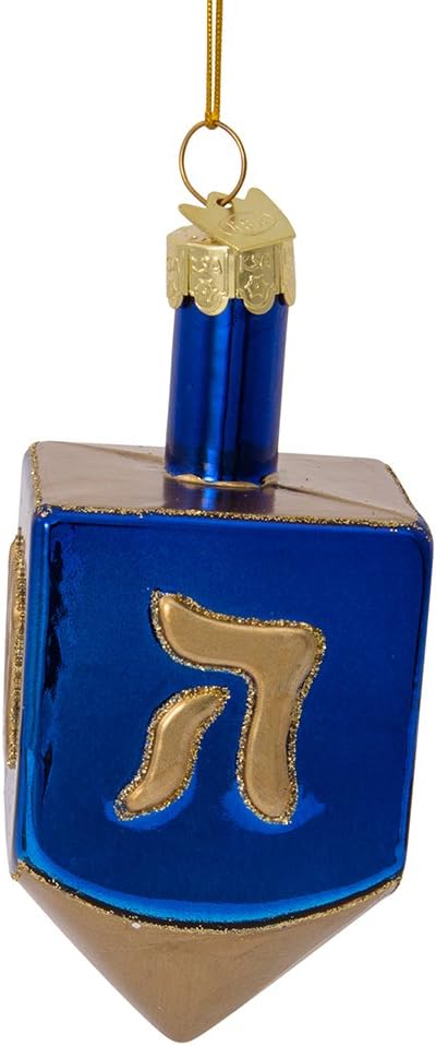 Kurt Adler Noble Gems Hanukkah Ornament Set