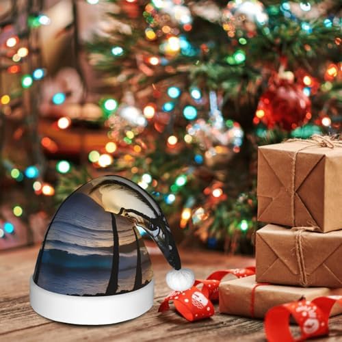 QINZHENG Hawaii Sunbeams Santa Hat for Women