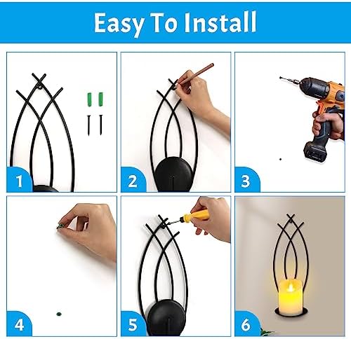 Snail Garden Wall Candle Sconces Holder Set of 2