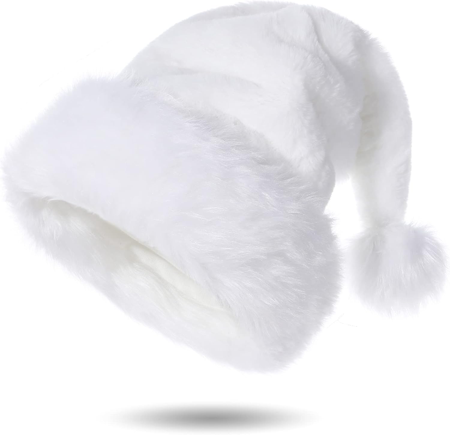 Tokforty Santa Hats for Adults Unisex Velvet Touch Winter Christmas Hats