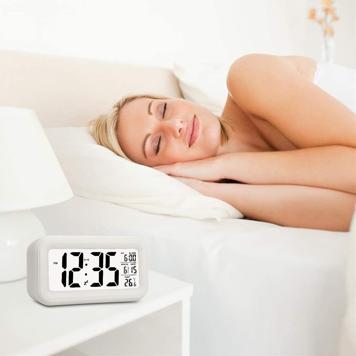 Hiseeyo Digital Alarm Clock with 43 Inch LED Display