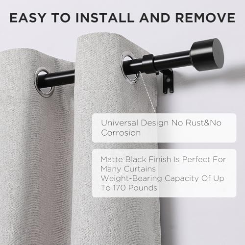Joydeco Adjustable Curtain Rods 32-120 Inches